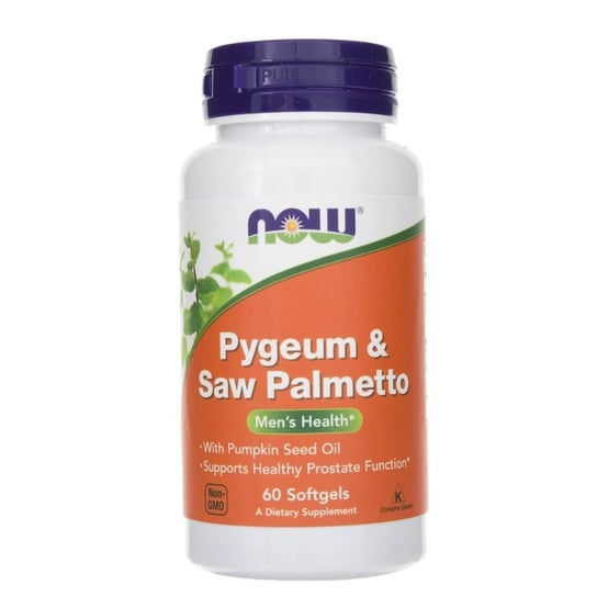 Now Foods, Pygeum & Saw Palmetto, Suplement diety, 60 kaps. Now Foods