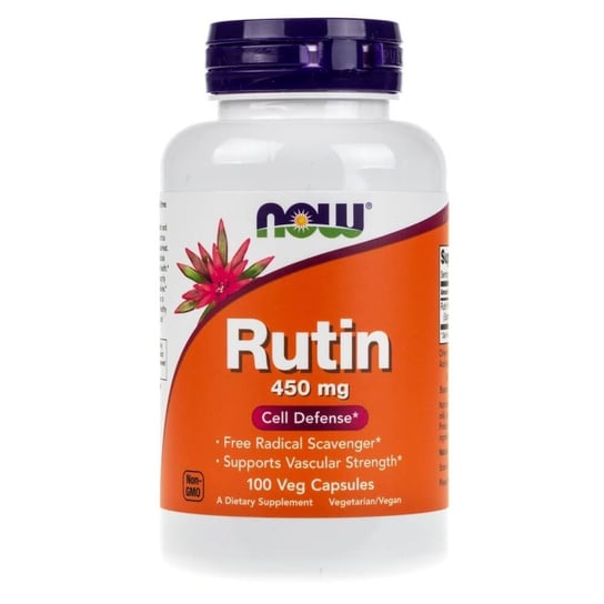 Now Foods, Rutyna 450 mg,  Suplement diety, 100 kaps. Now Foods