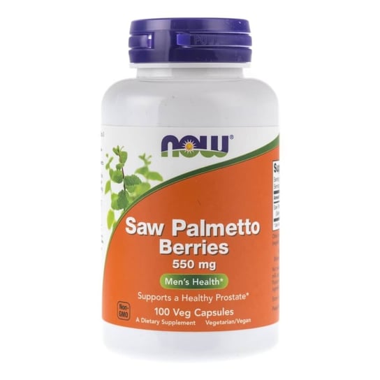 Now Foods, Saw Palmetto Berries, 550 mg,  Suplement diety, 100 kaps. Now Foods