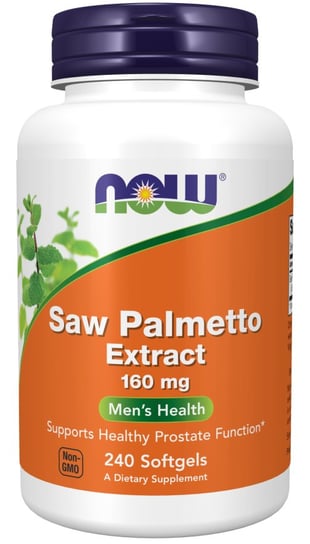Now Foods, Saw Palmetto Extract - Palma Sabalowa + Olej z nasion dyni + Cynk, Suplement diety, 240 kaps. Inna marka