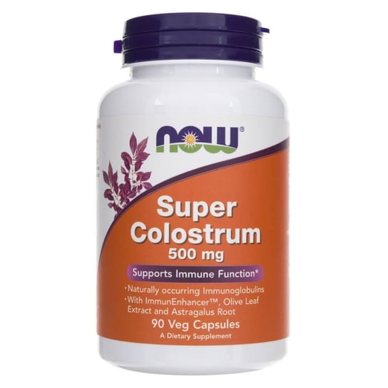 Now Foods, Super Colostrum 500 mg, Suplement diety, 90 kaps. Now Foods