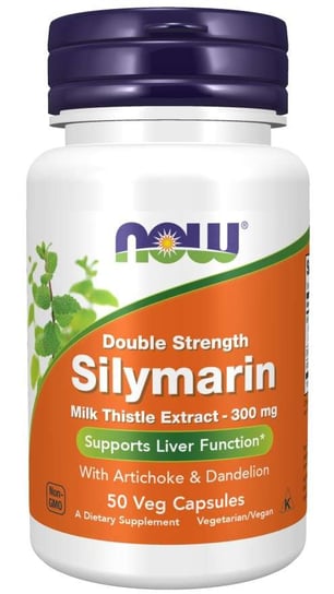 NOW Foods Sylimaryna 300 mg, karczoch + mniszek  Suplement diety, 50 kapsułek Now Foods
