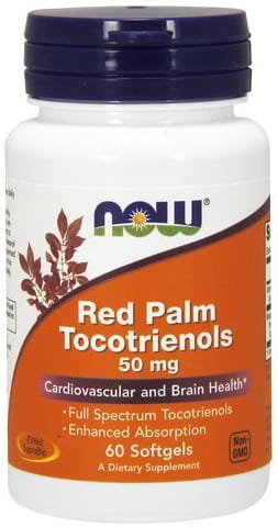 NOW Foods Tokotrienole z czerwonej palmy Suplement diety, 60 kaps. Now Foods