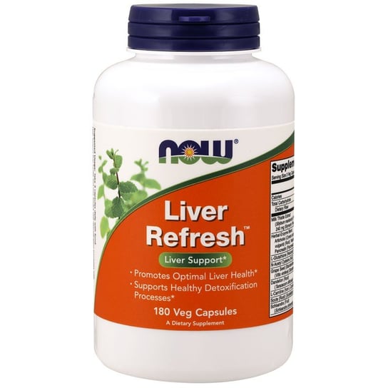 NOW Liver Refresh Suplement diety, 180 vege kaps. Now Foods