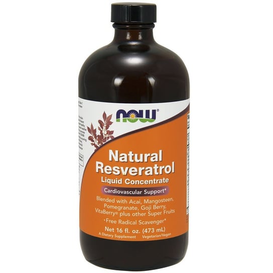 NOW Natural Resveratrol Liquid Concentrate 473ml Now Foods