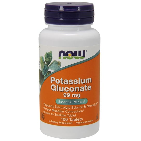Now Potassium Gluconate 99Mg Suplement diety, 100 tab. Now Foods
