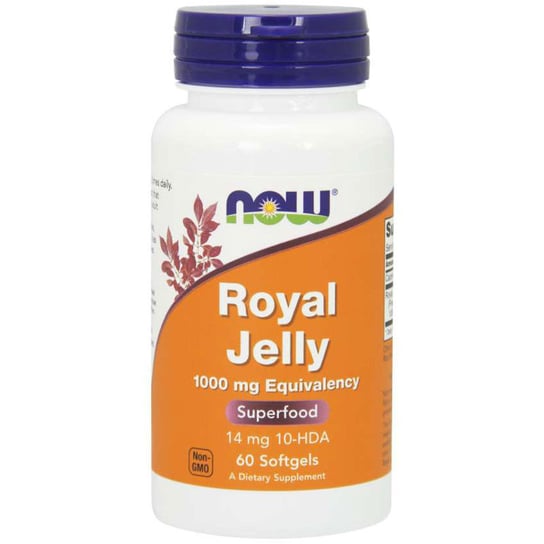 Now Royal Jelly 1000Mg Equivalency Suplementy diety, 60 kaps. Now Foods