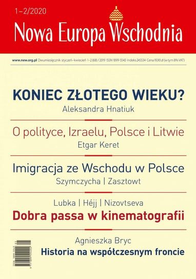 Nowa Europa Wschodnia 1-2/2020 Hnatiuk Ola, Keret Etgar, Lubka Andrij