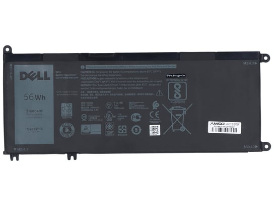 Nowa Oryginalna bateria Dell Chromebook 13 3380 56Wh 7.6V 7000mAh V1P4C Dell