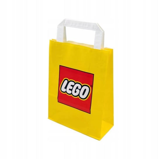 NOWA TORBA PAPIEROWA Prezentowa LEGO MAŁA Żółta 24x8x18 cm ROZMIAR S 1szt. LEGO