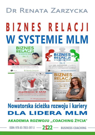 Nowatorska ścieżka rozwoju i kariery dla Lidera MLM. Biznes relacji w systemie MLM. Część 5. Pakiet 4 w 1 Zarzycka Renata