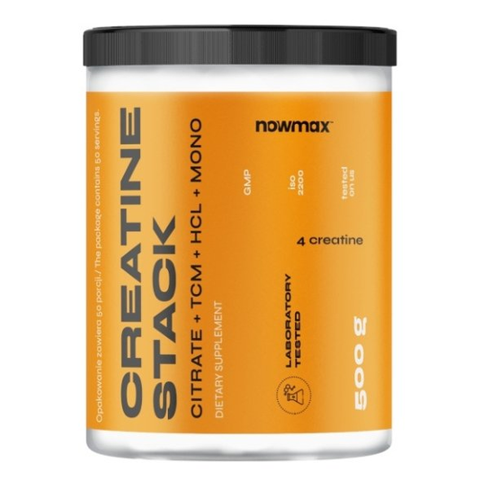 nowmax Creatine STACK 500 g, pomarańcza nowmax