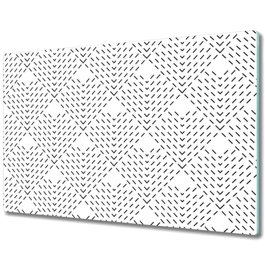Nowoczesna Deska Kuchenna - Osłonka - Wzór geometryczny - 80x52 cm Coloray