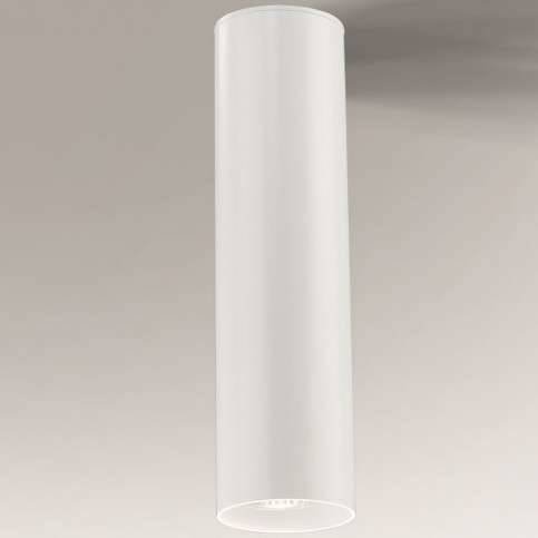Nowoczesna LAMPA sufitowa KOBE 7071 Shilo metalowy downlight natynkowa tuba biała Shilo
