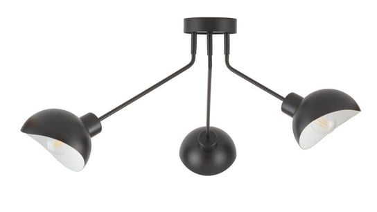 Nowoczesna Lampa sufitowa Roy 3-punktowa nad stół czarna Sigma