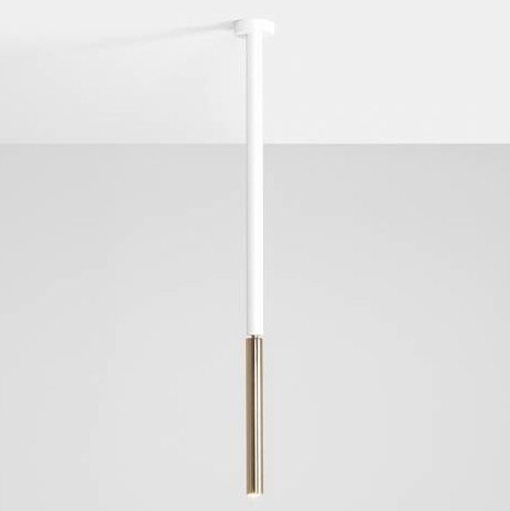 Nowoczesna lampa sufitowa STICK 1067PL_G_M Aldex tuba regulowana złota Aldex