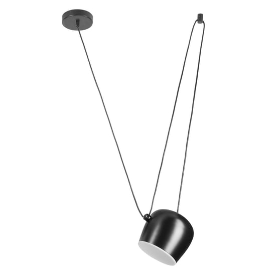 Nowoczesna lampa wisząca Benna metalowa do jadalni nad stół czarna Step Into Design