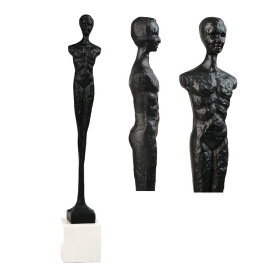 Nowoczesna Rzeźba Dekoracyjna Wysoka 46cm - Czarny Metal Figurka Mężczyzny Inna marka
