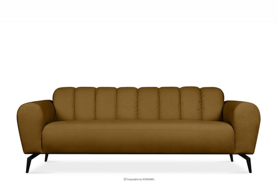 Nowoczesna sofa 3 musztardowa RUBERO Konsimo