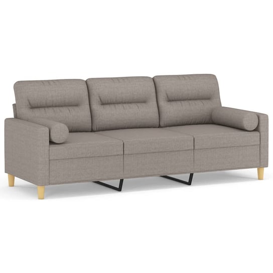 Nowoczesna sofa 3-os. taupe 198x77x80cm / AAALOE Inna marka