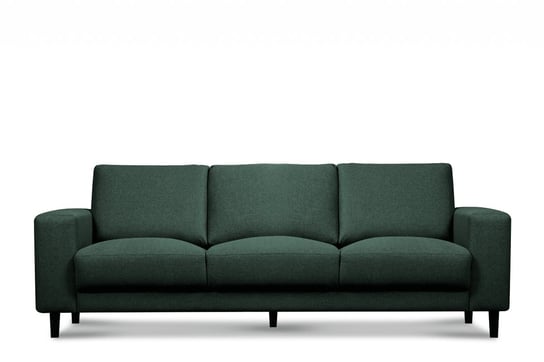 Nowoczesna sofa trzyosobowa na nóżkach zielona ALIO Konsimo