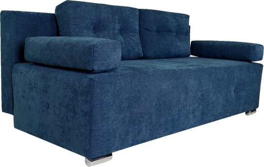 Nowoczesna sofa WIOLA z funkcja spania w kolorze granatowym POSTERGALERIA