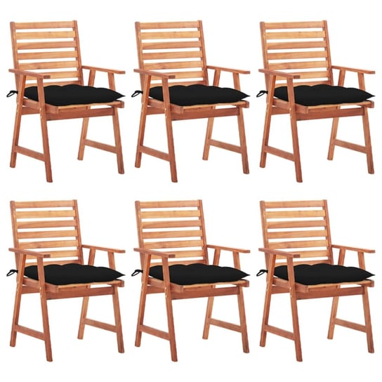Nowoczesne krzesła ogrodowe z poduszkami, drewno a Inna marka