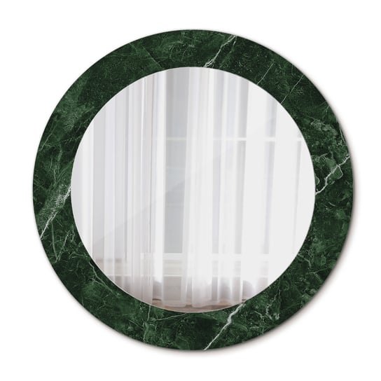 Nowoczesne Okrągłe Lustro Zielony marmur 60cm Tulup
