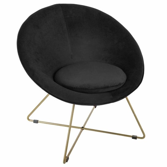 Nowoczesny fotel ATMOSPHERA, czarny, 69x67x76 cm Atmosphera