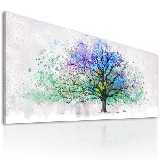 Nowoczesny Obraz Drukowany Na Płótnie- Abstrakcyjne Drzewo 147X60Cm Ludesign-gallery
