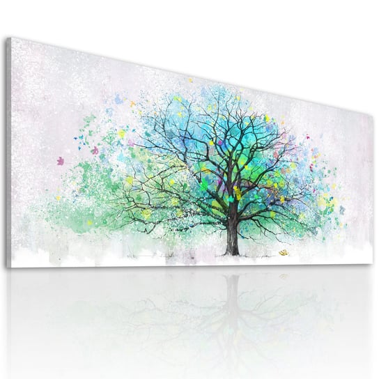Nowoczesny Obraz Drukowany Na Płótnie- Abstrakcyjne Drzewo 147X60Cm Ludesign-gallery