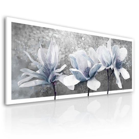 Nowoczesny Obraz Drukowany Na Płótnie Niebieskie Magnolie  Format 147X60 Ludesign-gallery