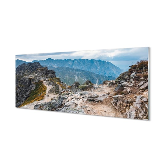 Nowoczesny obraz szklany TULUP Góry 125x50 cm cm Tulup