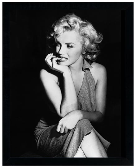 Nowoczesny obraz w czarnej ramie w rozmiarze 40x50 cm - Marilyn Monroe 3 POSTERGALERIA