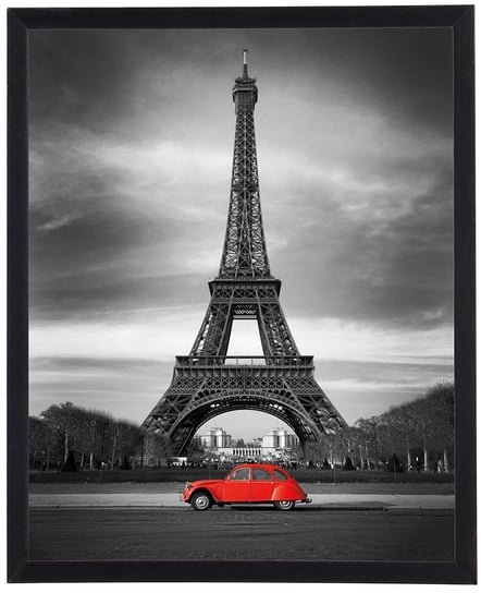 Nowoczesny obraz w czarnej ramie w rozmiarze 40x50 cm - Paris 4 POSTERGALERIA