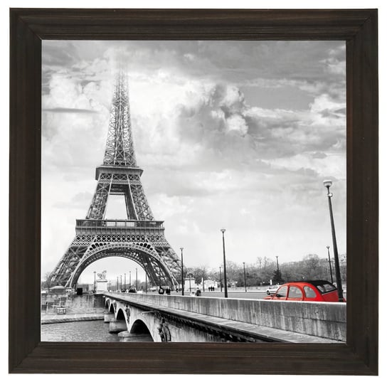 Nowoczesny obraz w drewnianej ramie 20x20 - Paris 1 POSTERGALERIA