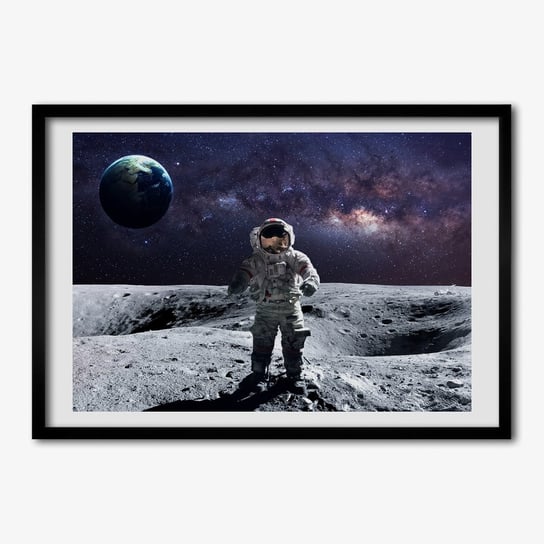 Nowoczesny Obraz z ramką TULUP Astronauta 70x50 cm cm Tulup