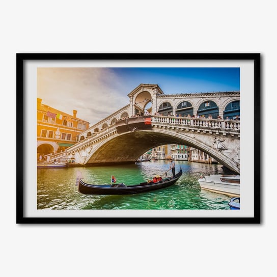 Nowoczesny Obraz z ramką TULUP Wenecja Włochy 70x50 cm Tulup