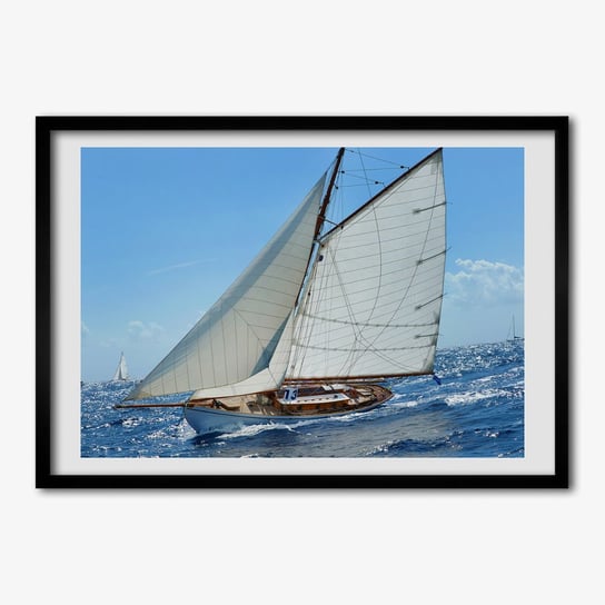 Nowoczesny obraz zdjęcie z ramką TULUP Jacht 70x50 cm Tulup