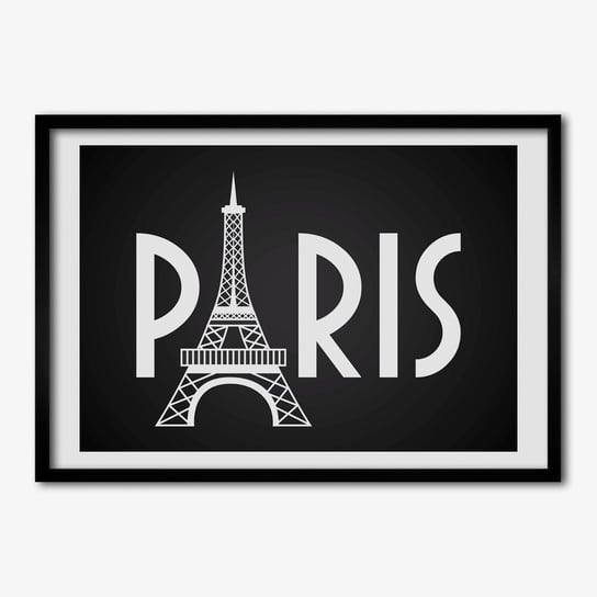 Nowoczesny obraz zdjęcie z ramką TULUP Paryż 70x50 cm Tulup