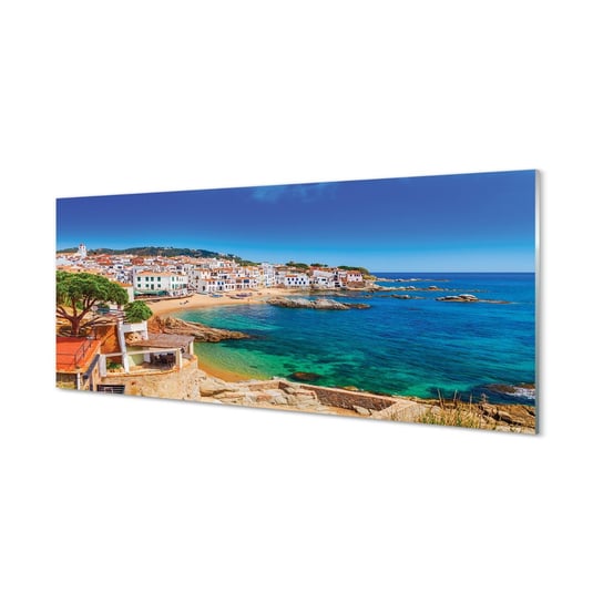Nowoczesny panel szklany Hiszpania Plaża 125x50 cm Tulup