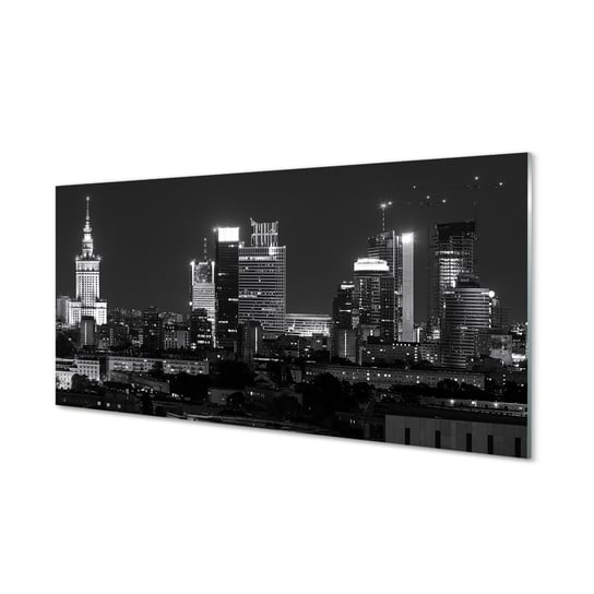 Nowoczesny panel   Warszawa Panorama noc 120x60 cm Tulup
