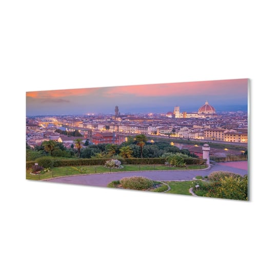 Nowoczesny panel  Włochy Panorama rzeka 125x50 cm Tulup