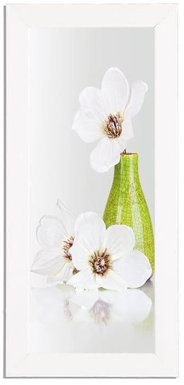 Nowoczesny plakat w białej ramie o wymiarach 20x50 cm - Flower 13 POSTERGALERIA