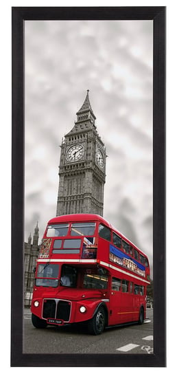 Nowoczesny plakat w czarnej ramie o wymiarach 20x50 cm - Londyn 2 POSTERGALERIA