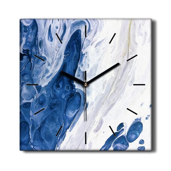 Nowoczesny zegar na płótnie Fale fantazja 30x30 cm, Coloray Coloray