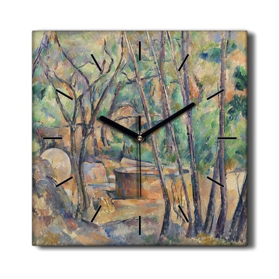 Nowoczesny zegar na płótnie Natura drzewa 30x30 cm, Coloray Coloray