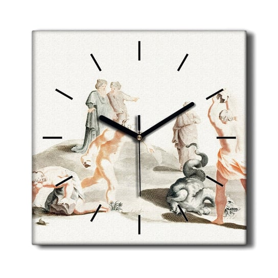 Nowoczesny zegar na płótnie Starożytność  30x30 cm, Coloray Coloray