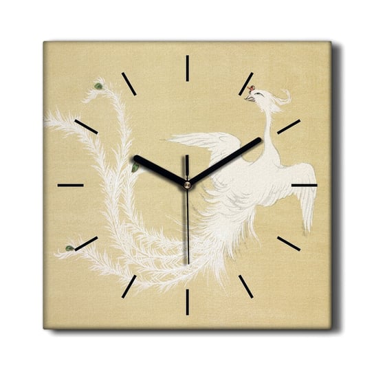 Nowoczesny zegar na płótnie Zwierzę ptak 30x30 cm, Coloray Coloray