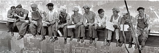 Nowy Jork Robotnicy na Belce - Lunch - plakat 158x53 cm Galeria Plakatu